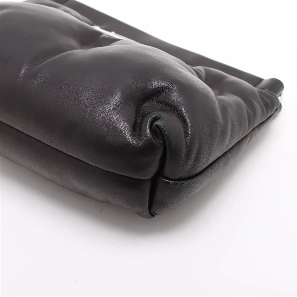 Maison Margiela Glam Slam Leather Chain Shoulder Bag Black