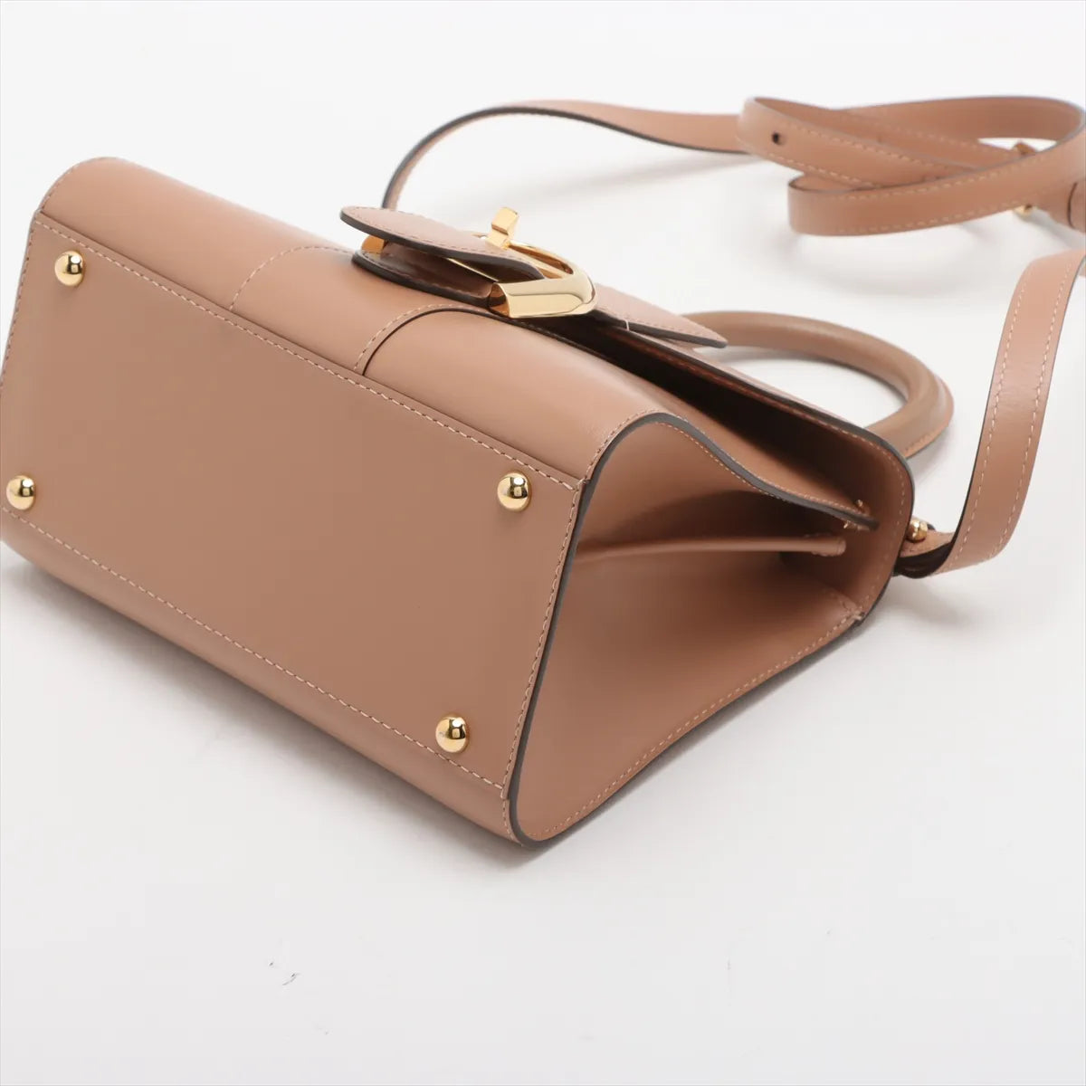 Delvaux Brillant Mini Leather Two-Way Handbag Pink