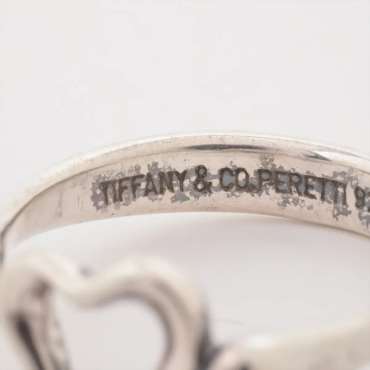 Tiffany & Co. Open Heart Ring Silver