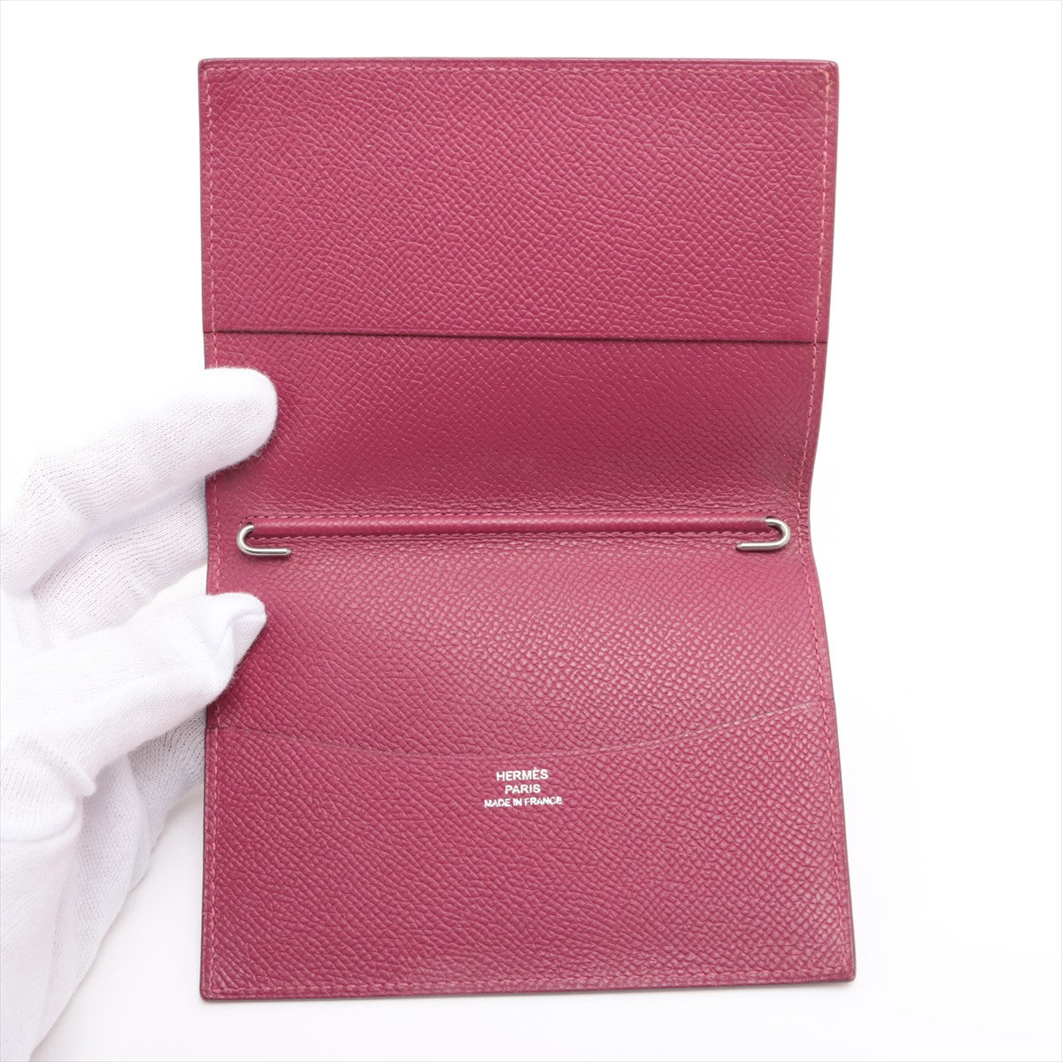 Hermès Agenda Veau Epsom Notebook Cover Rose Pourpre