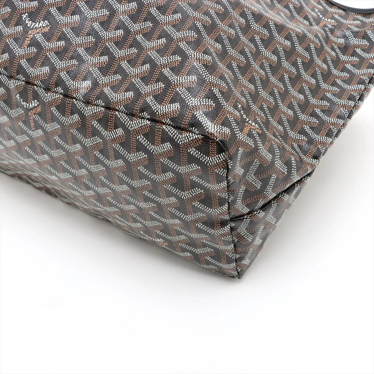 Goyard Saint Louis PM Tote Bag Brown x Black