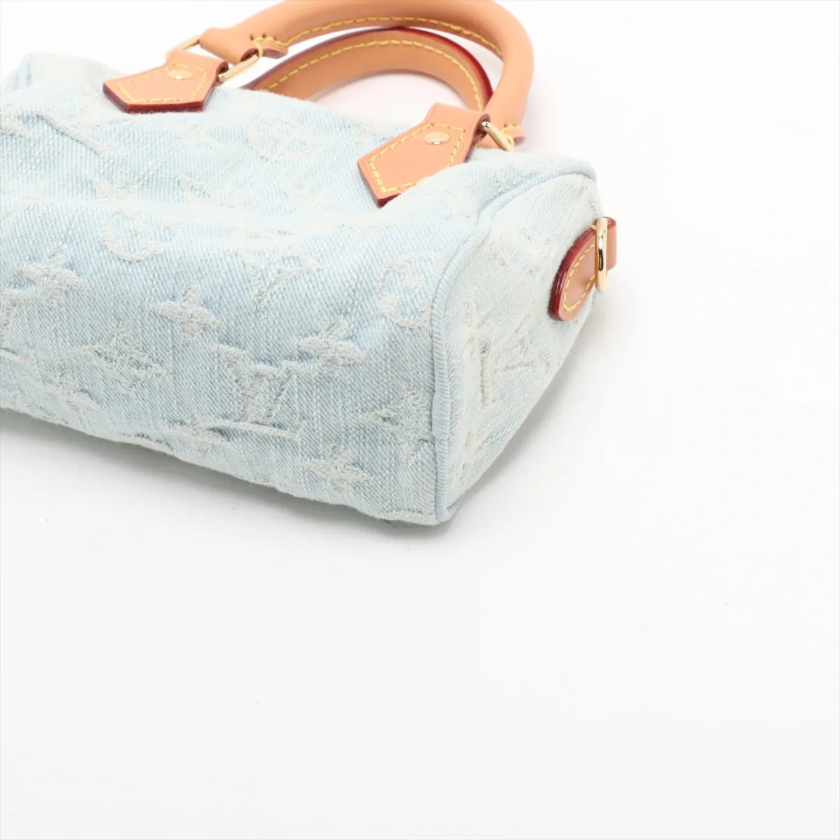 Louis Vuitton Monogram Denim Nano Speedy Blue