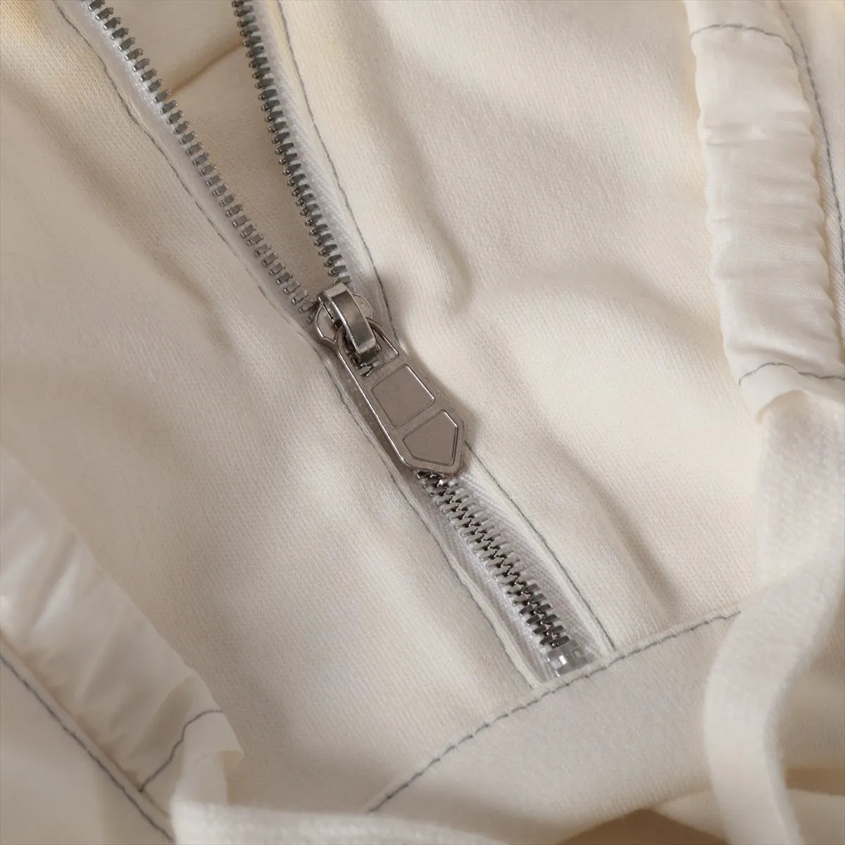Hermès Cotton Hoodie Short Sleeve Shirt White
