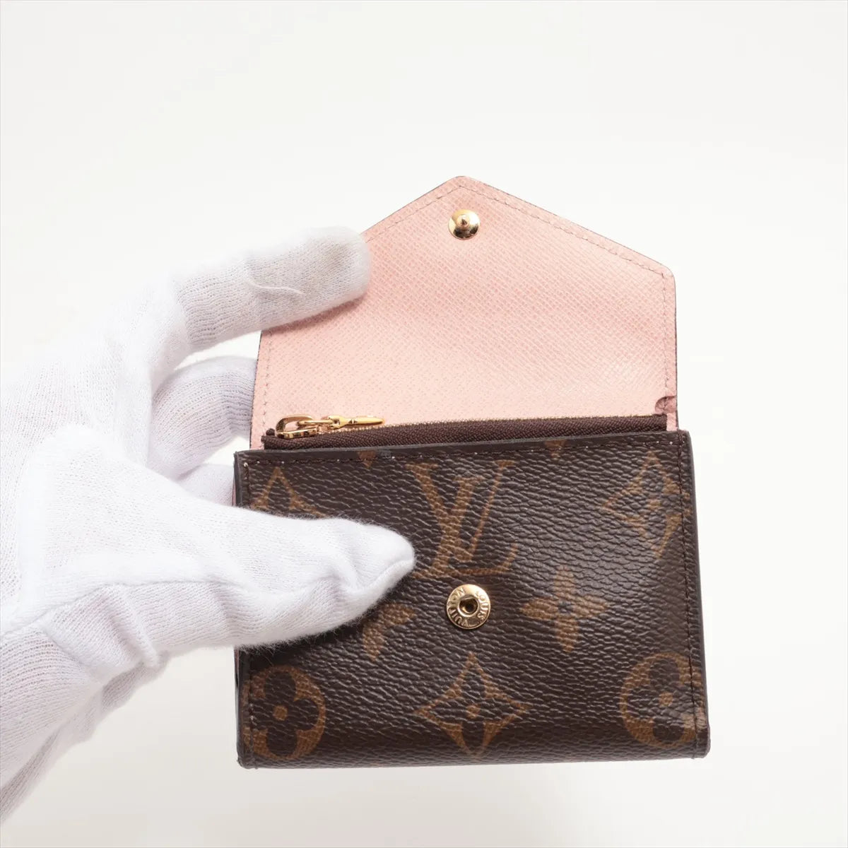 Louis Vuitton Monogram Portefeuille Zoe Rose Ballerine