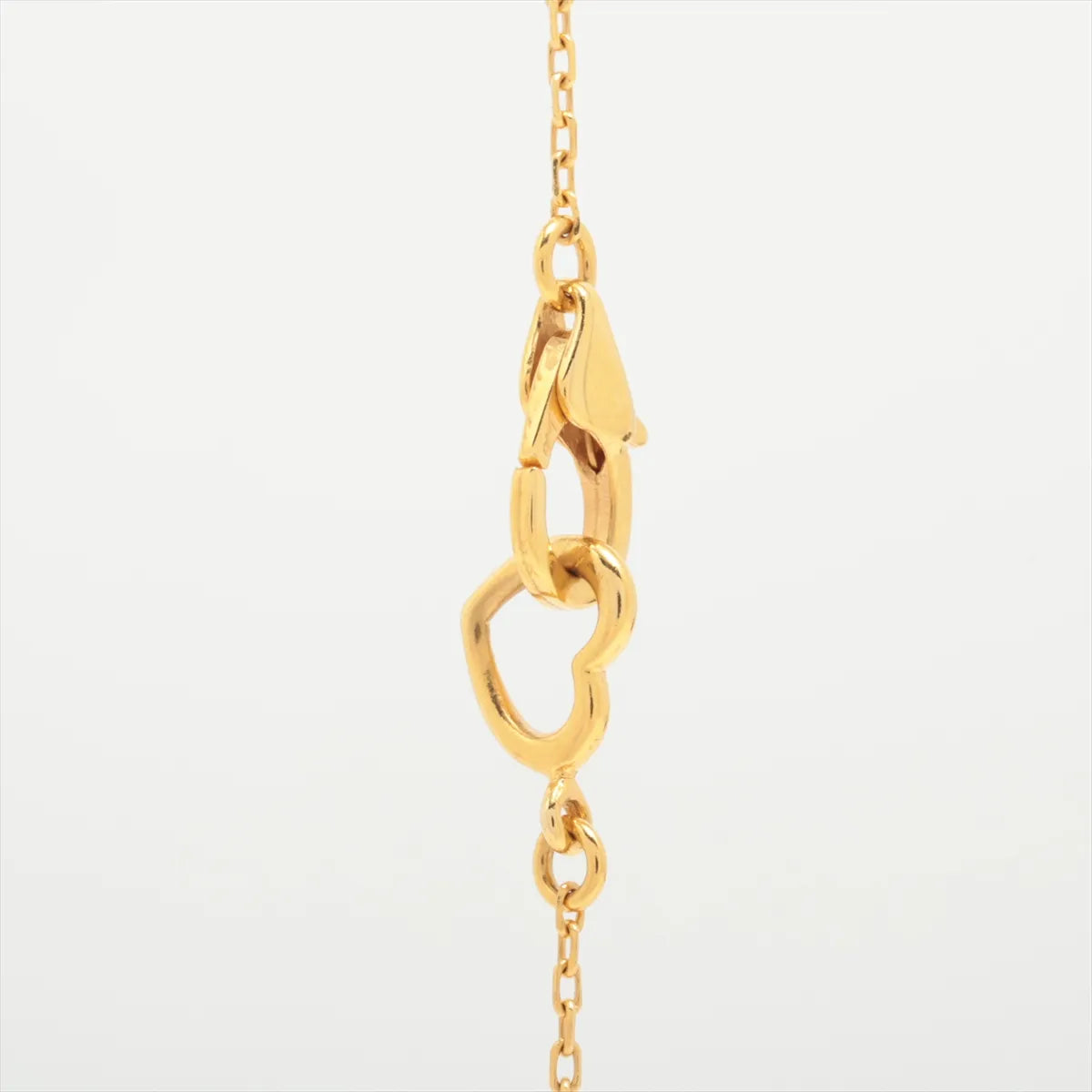 Heart Diamond Necklace Yellow Gold