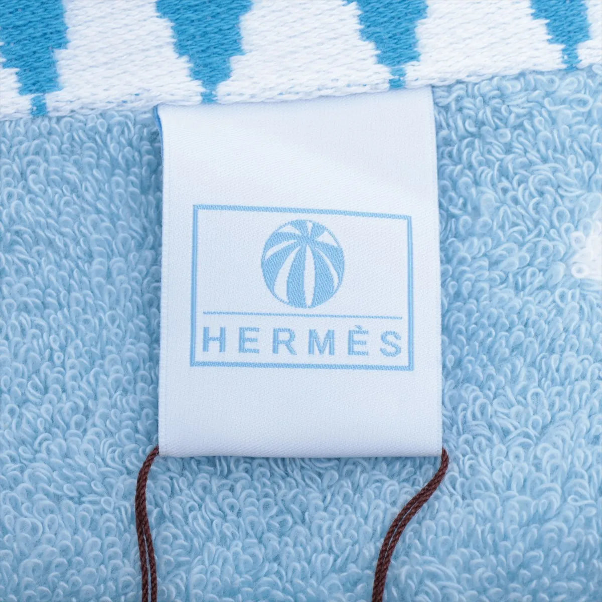 Hermès Star Towel Cotton Blue x Green