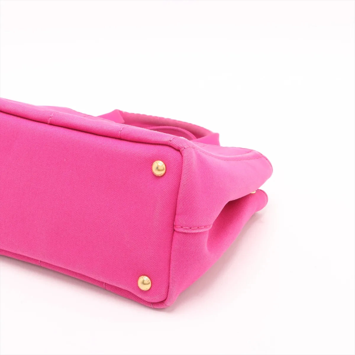 Prada Canapa Canvas Two-Way Handbag Hot Pink