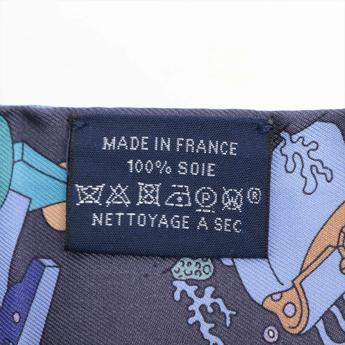 Hermès Twilly A Vos Crayons Silk Blue x Violet