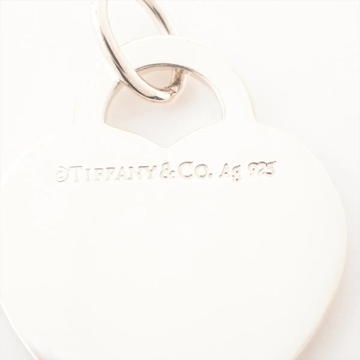 Tiffany & Co. Heart Tag Pendant Silver x Red