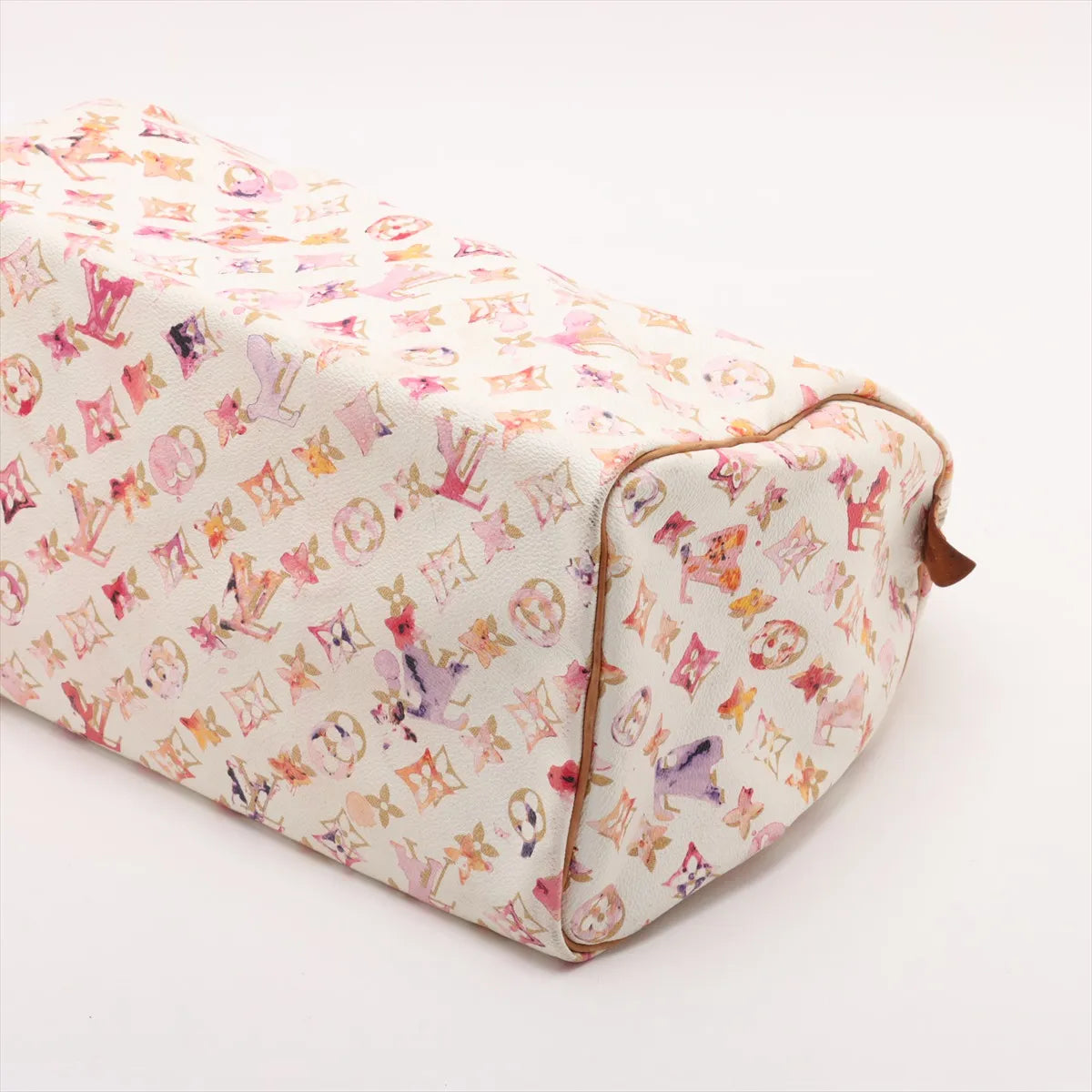 Louis Vuitton Monogram Limited Edition Watercolor Speedy 35 White