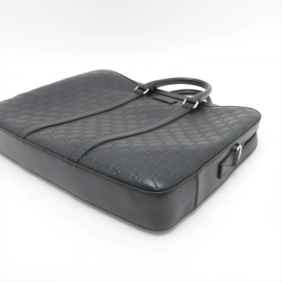 Gucci Guccissima Leather Two-Way Business Bag Black