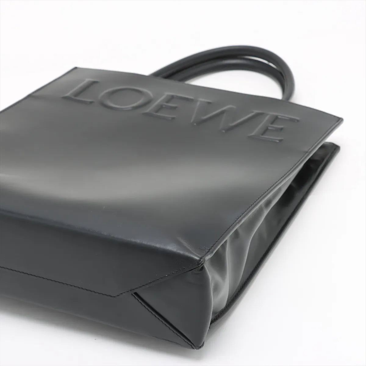 Loewe Leather A4 Standard Tote Bag Black