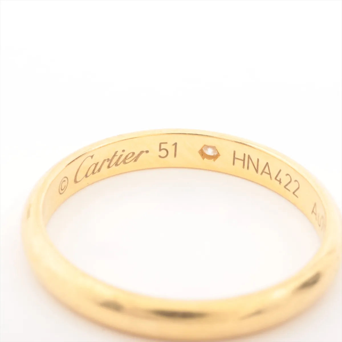 Cartier 1895 Diamond Wedding Ring Yellow Gold