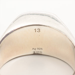 Gucci Trademark Signet Ring Silver