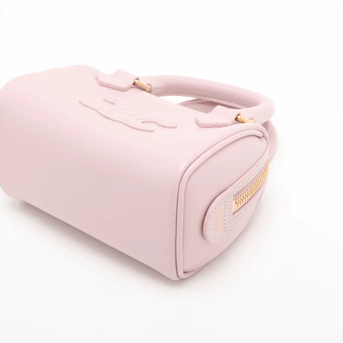 Celine Triomphe Small Boston Leather Two-Way Shoulder Bag Pink