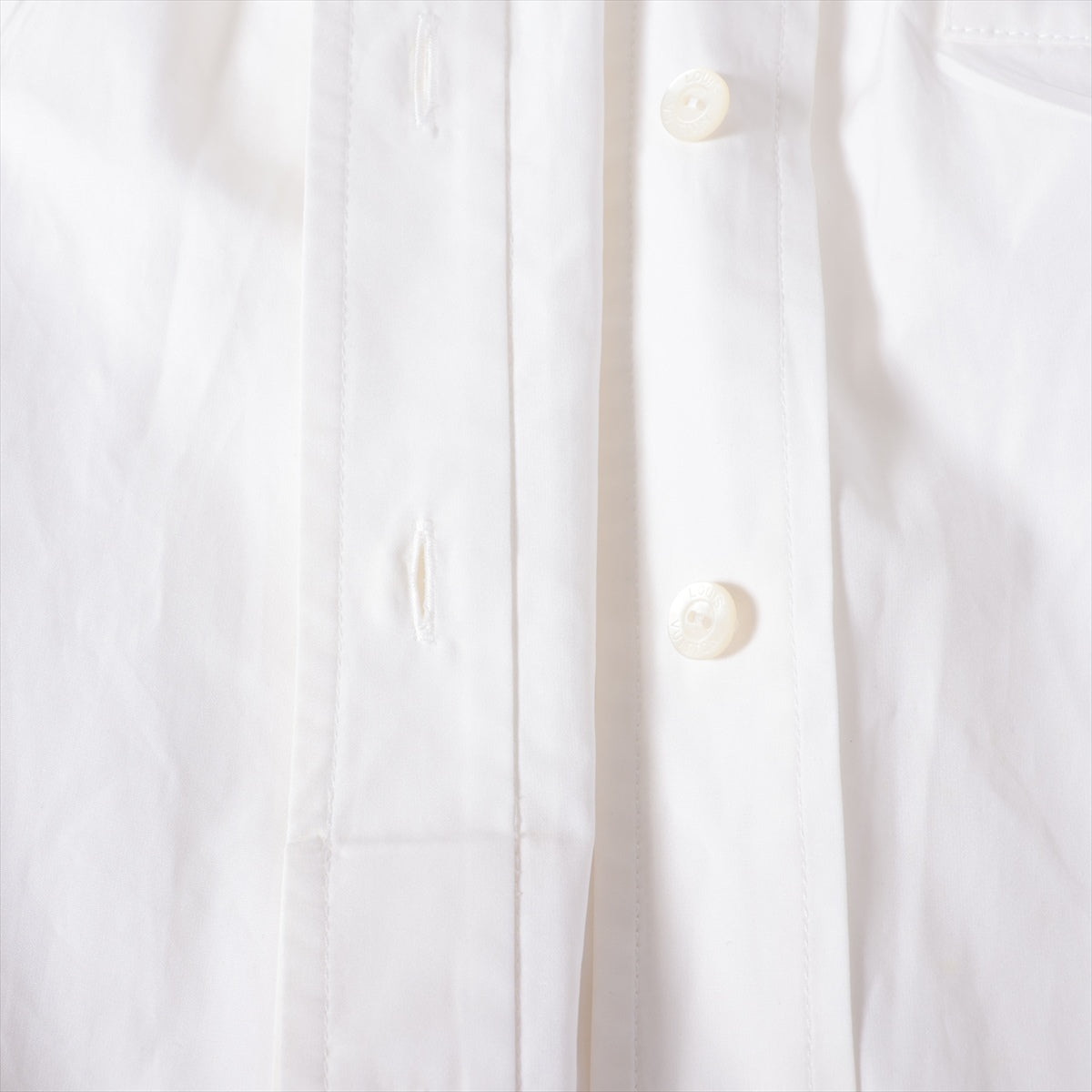 Louis Vuitton Long Sleeve Polo Dress White