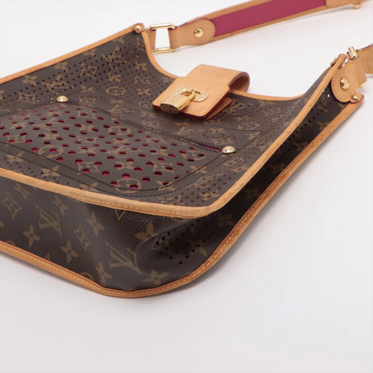 Louis Vuitton Monogram Perforated Musette Brown x Pink