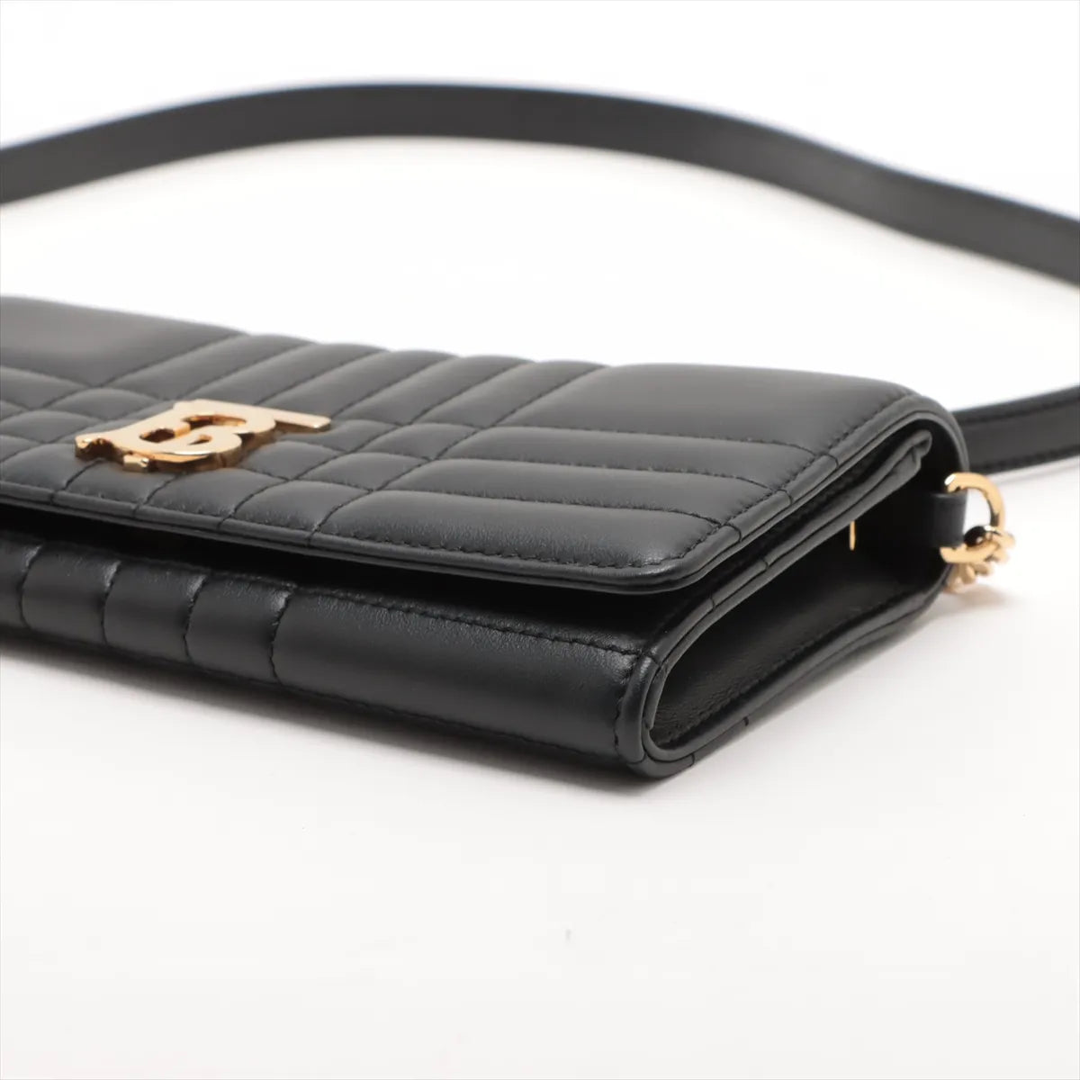 Burberry TB Quilted Lola Leather Chain Wallet Black * PREORDER *