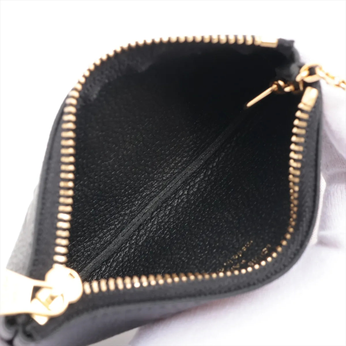 Louis Vuitton Monogram Empreinte Pochette Coin Purse Black