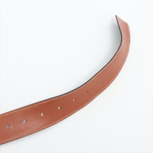 Load image into Gallery viewer, Hermes Constance H Belt Leather Black x Brown