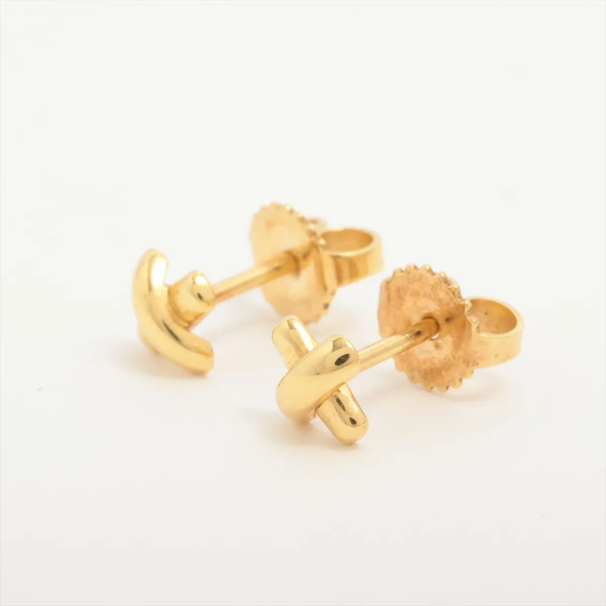 Tiffany & Co. Cross Stitch Stud Earring Yellow Gold