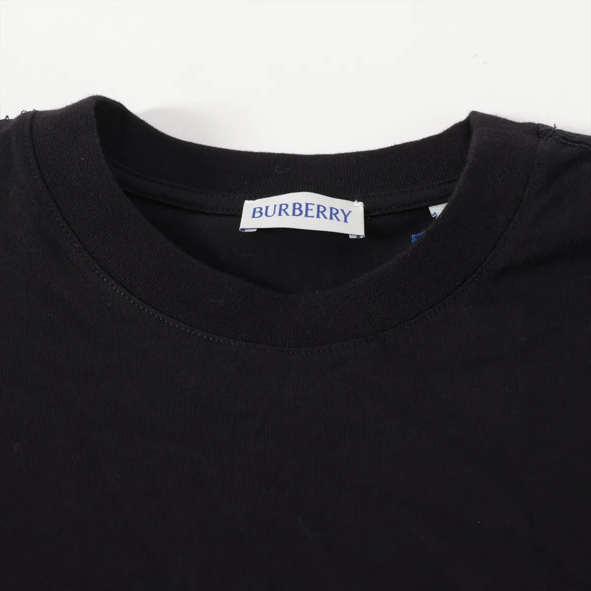Burberry Nova Check Cotton T-shirt Black x Beige