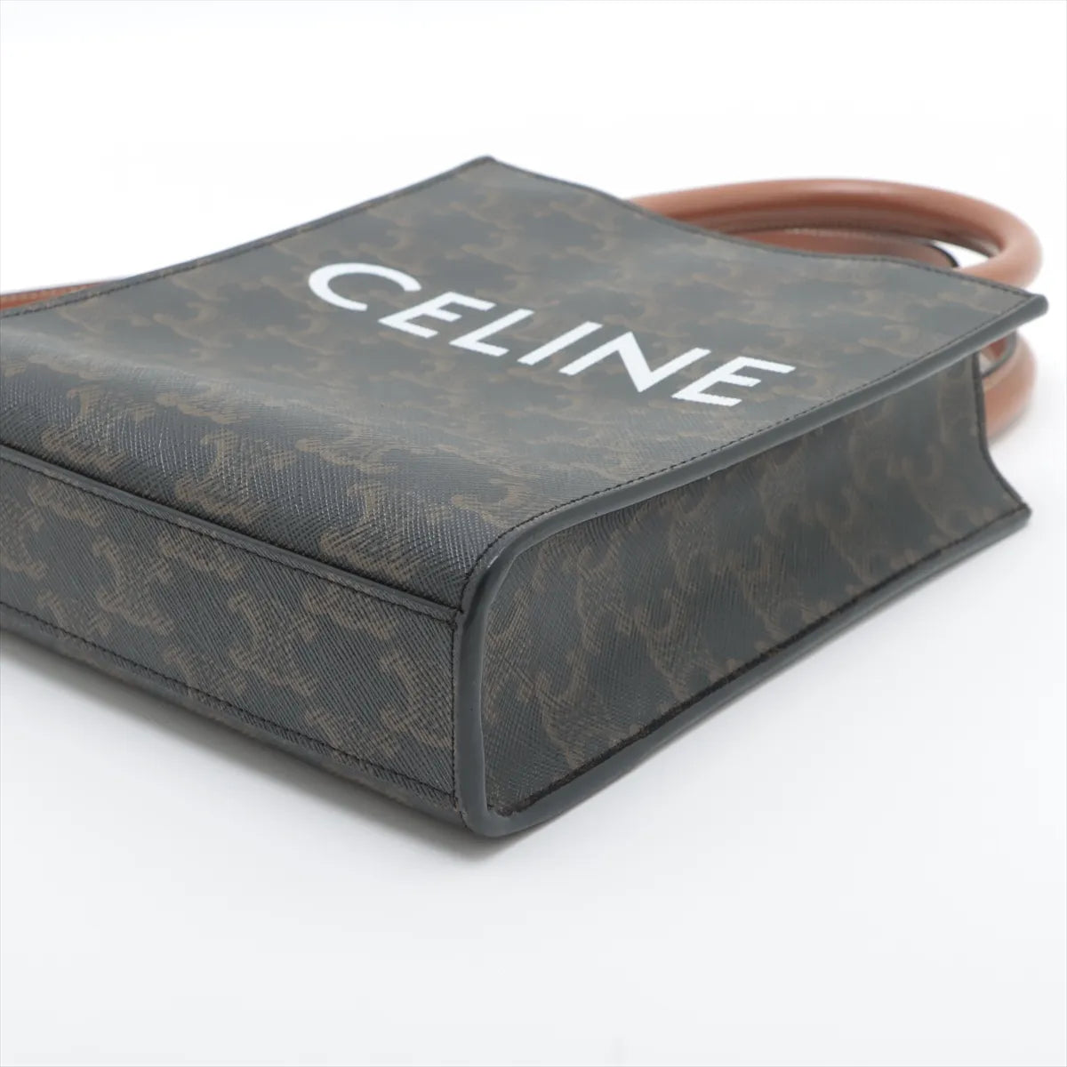Celine Triomphe Mini Vertical Hippopotamus Shoulder Bag Black x Brown * PREORDER *
