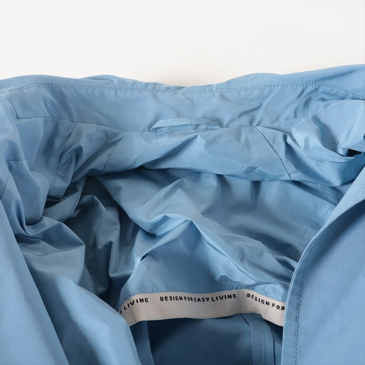Max Mara Polyester Coat Light Blue