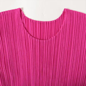 Pleats Please Issey Miyake  Long Sleeve Blouse Hot Pink