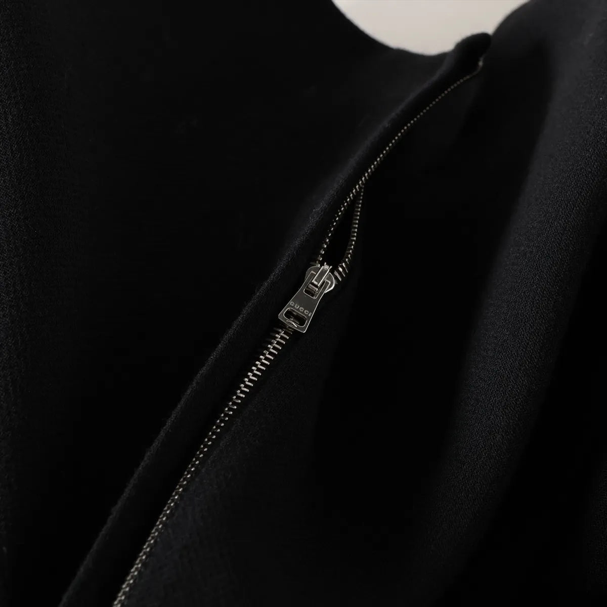 Gucci Wool Long Sleeve Dress Black