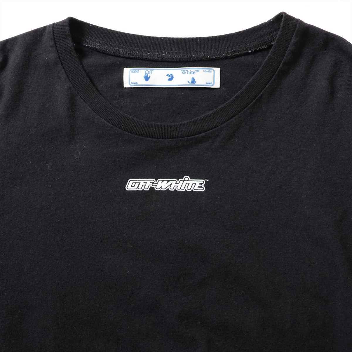 Off-White Cotton Long Sleeve Shirt Black