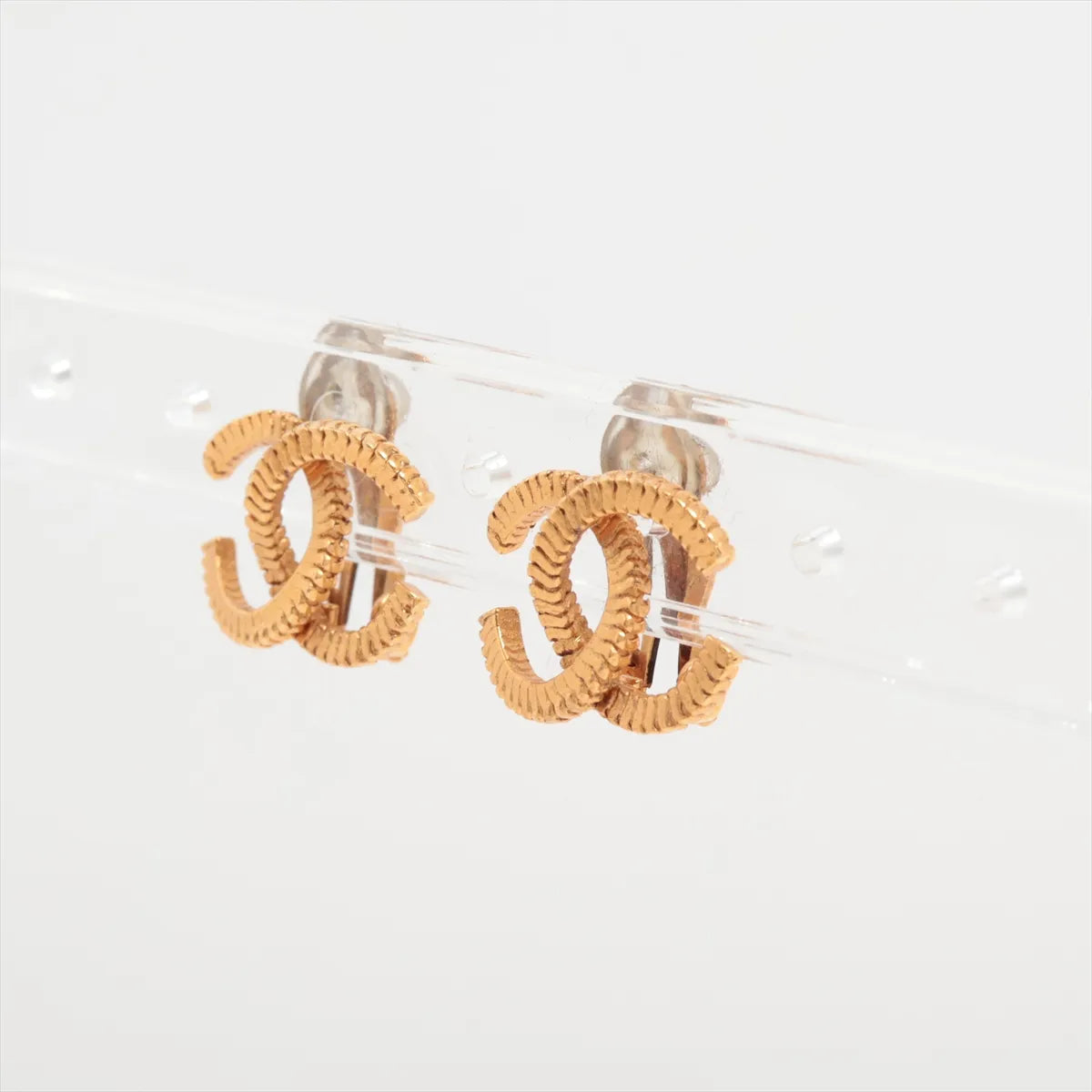Chanel CC Logo Clip-On Earrings