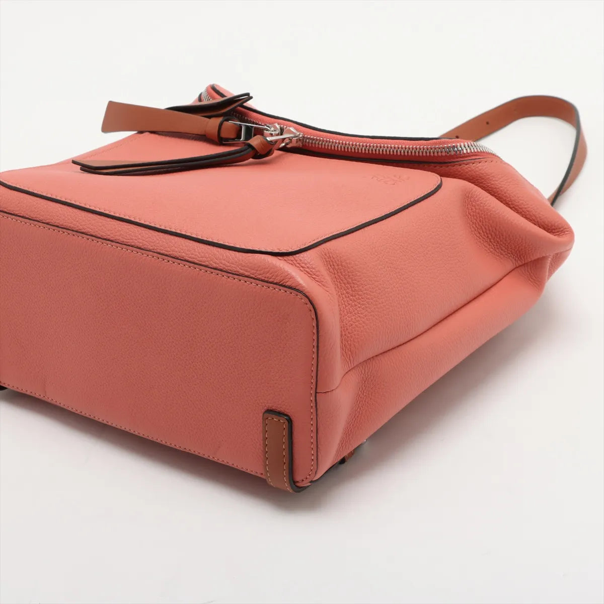 Loewe Goya Leather Backpack Orange