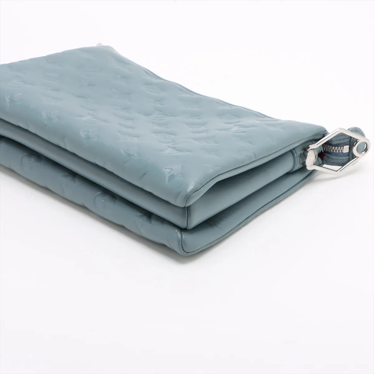 Louis Vuitton Monogram Embossed Coussin PM Sky Blue