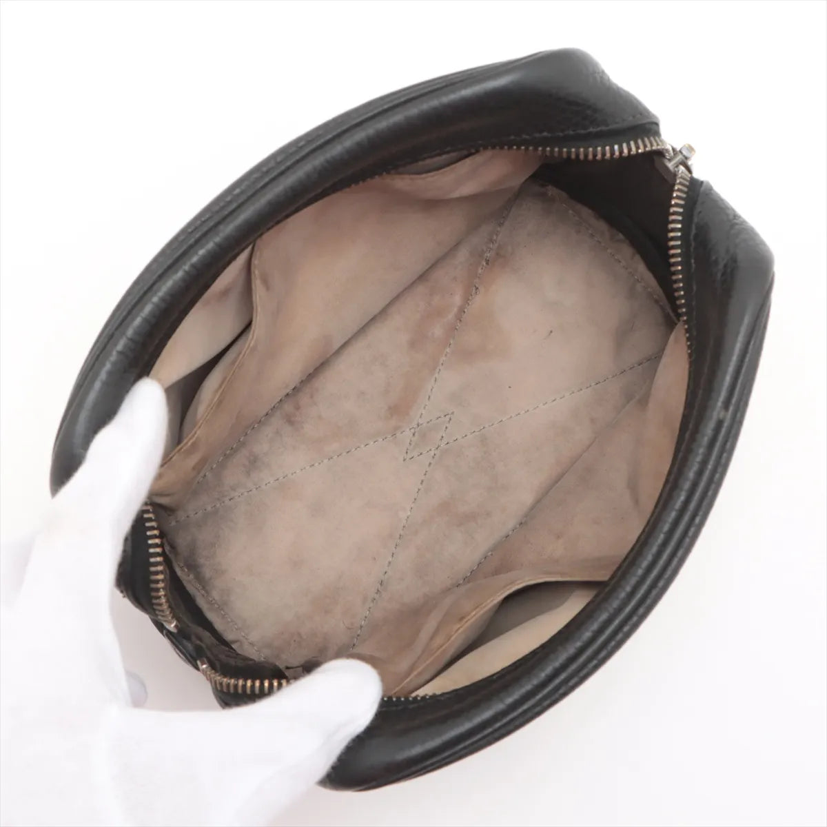 Hermès Trousse Victoria PM Pouch Black