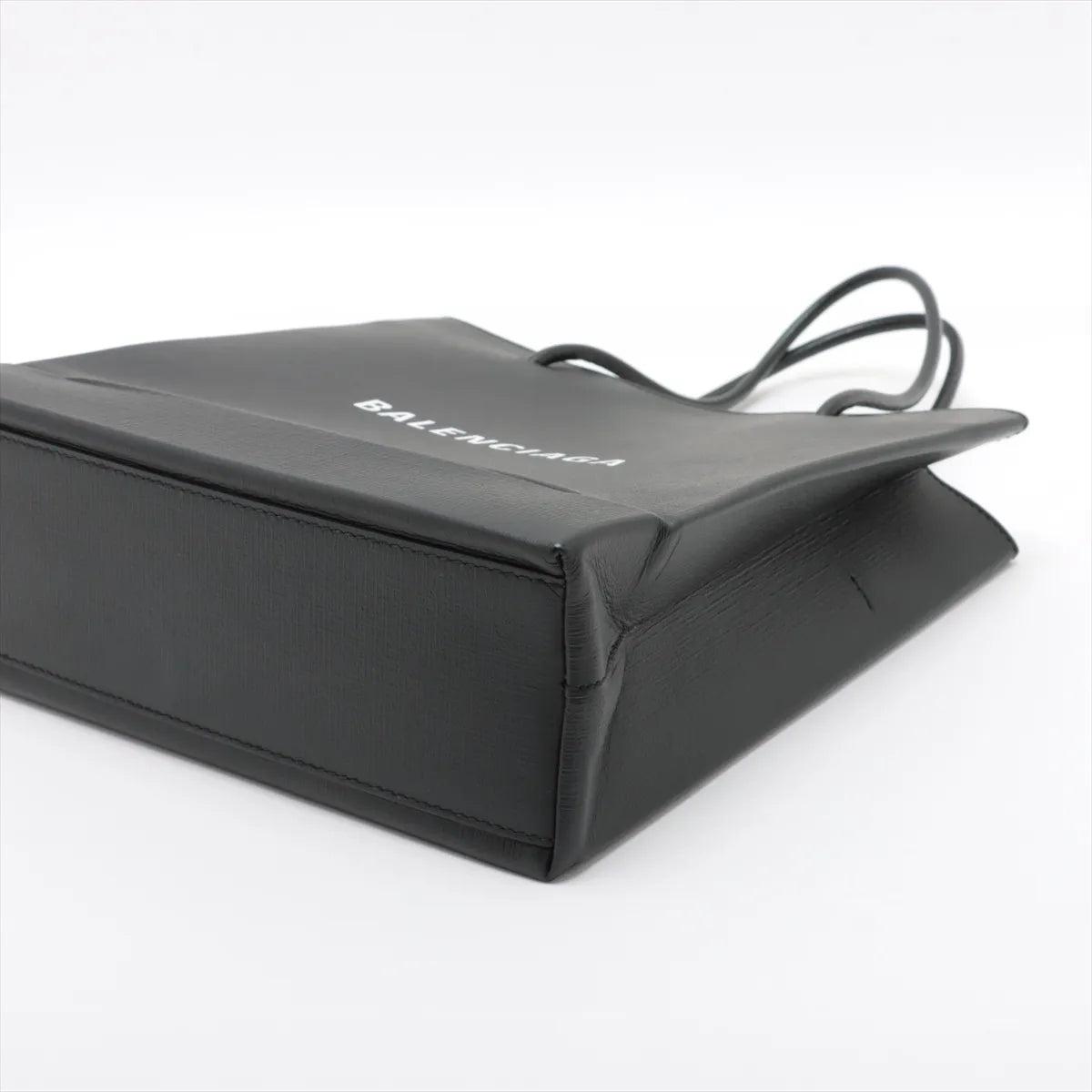 Balenciaga Shopping Tote Leather Two-Way Bag Black