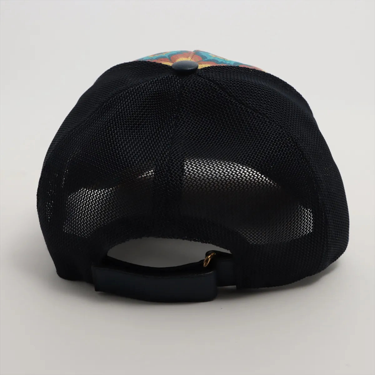 Gucci GG Cotton Polyester Hat Yellow x Navy Blue