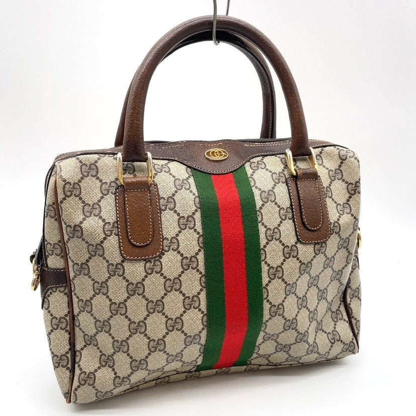 Gucci GG Supreme Leather Brown Two-Way Bag