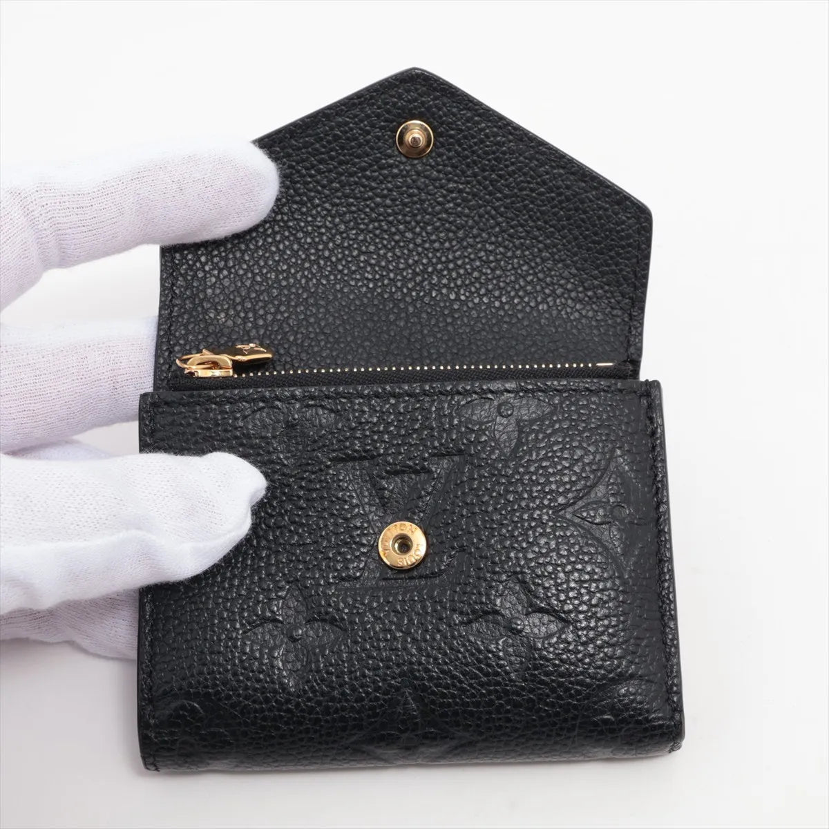 Louis Vuitton Empreinte Portefeuille Zoe Compact Wallet Noir