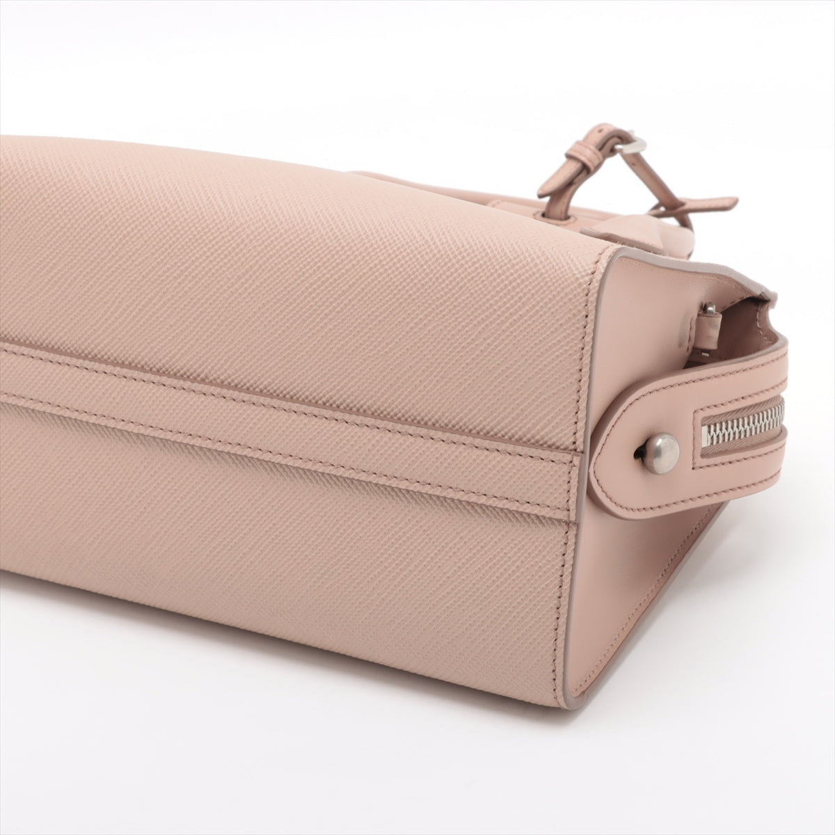 Prada Saffiano Monochrome Two-Way Shoulder Bag Pink Beige * PREORDER *