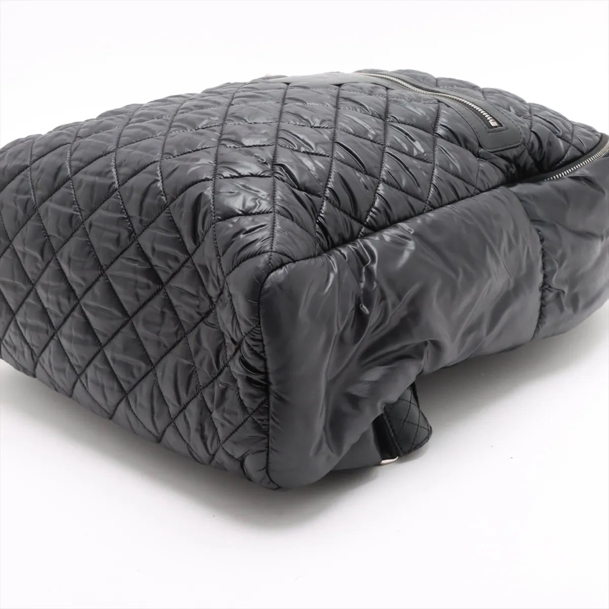 Chanel CC Logo Matelasse Cocoon Nylon Backpack Black