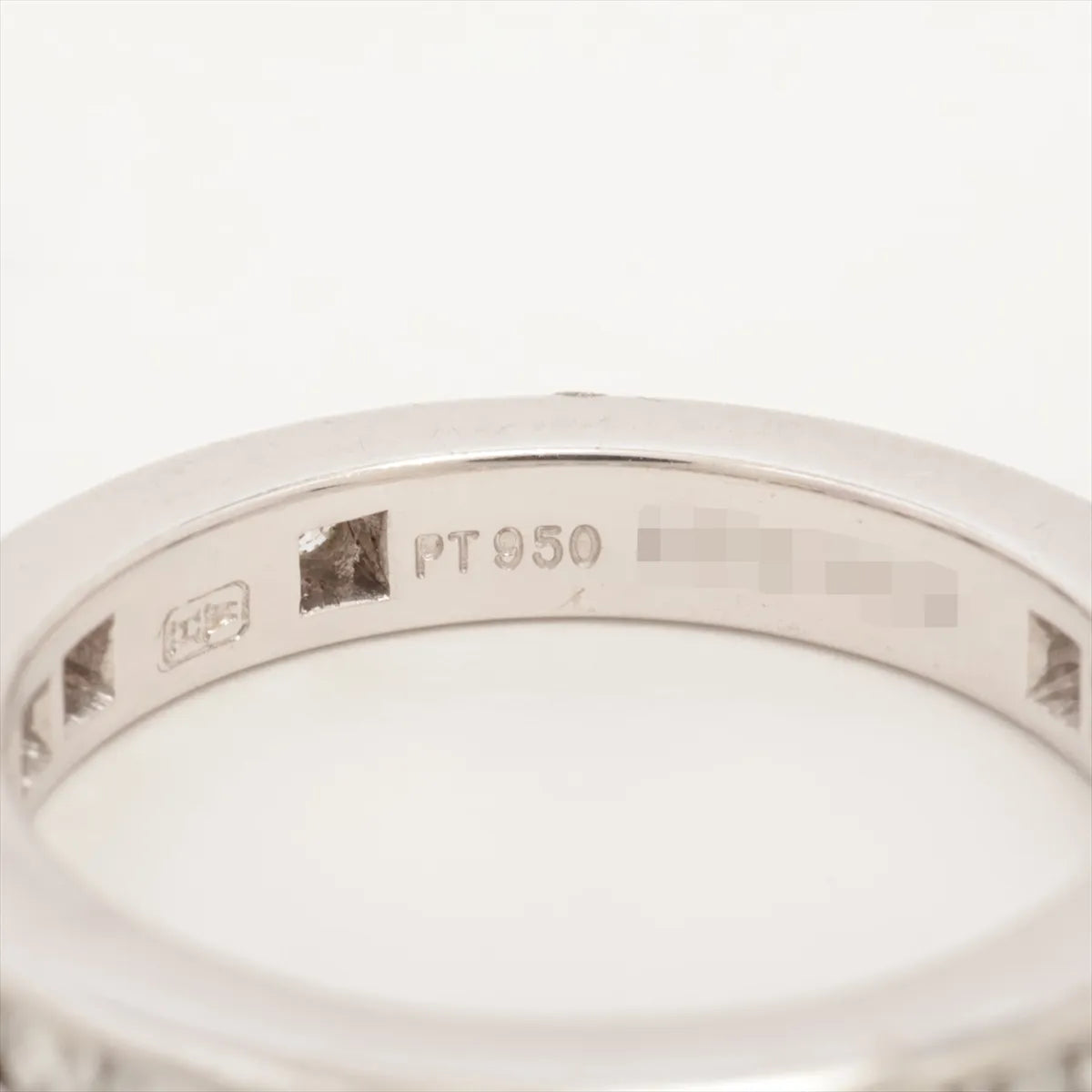 Harry Winston Channel Set Full Eternity Diamond Ring Platinum