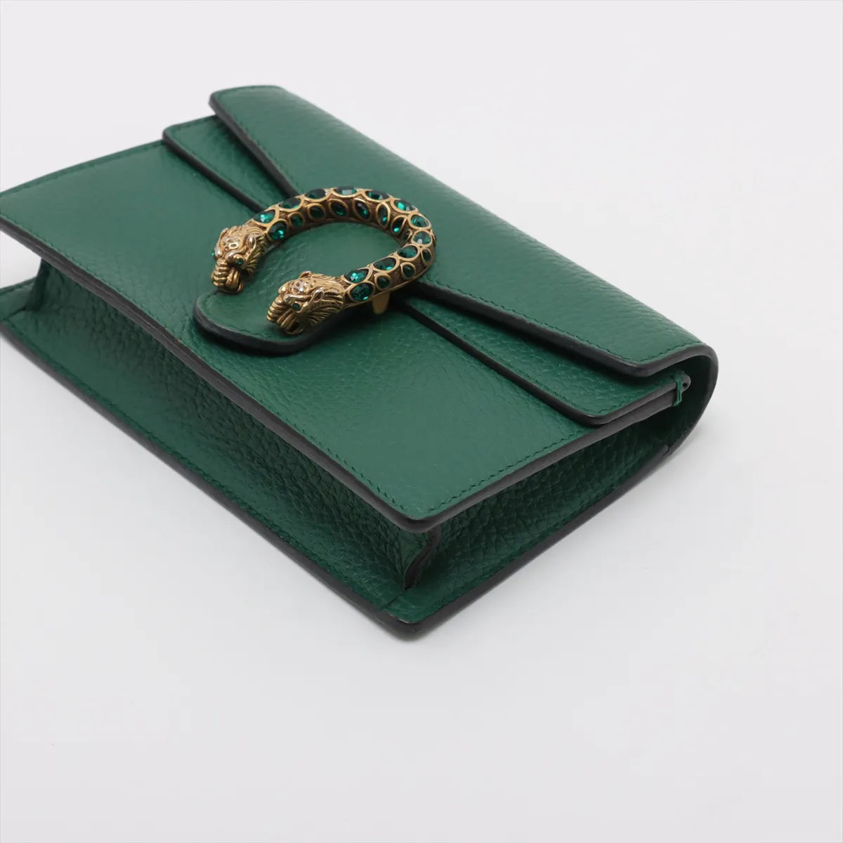 Gucci Dionysus Leather Chain Shoulder Bag Green