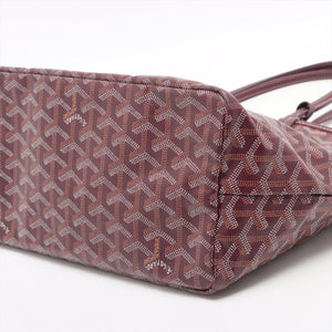 Goyard Saint Louis PM Bordeaux PVC Leather Tote Bag