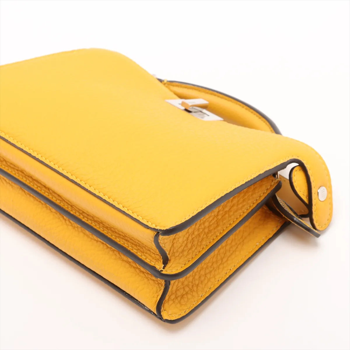 Fendi Peekaboo ISeeU Leather Two-Way Handbag Yellow