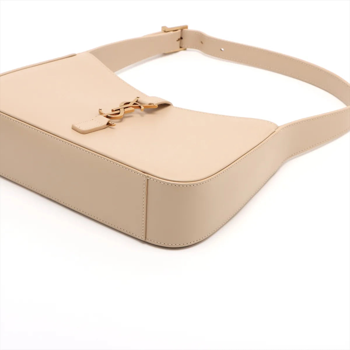 Saint Laurent Paris Le 5 a 7 Cassette Leather Shoulder Bag Beige