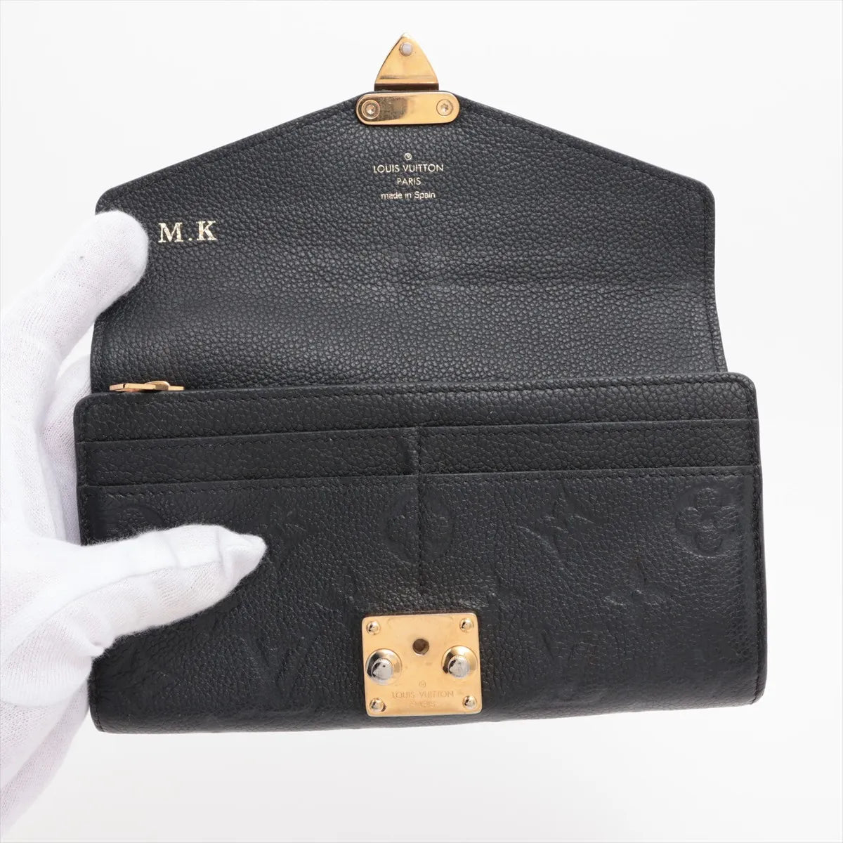 Louis Vuitton Monogram Empreinte Métis Long Wallet Black