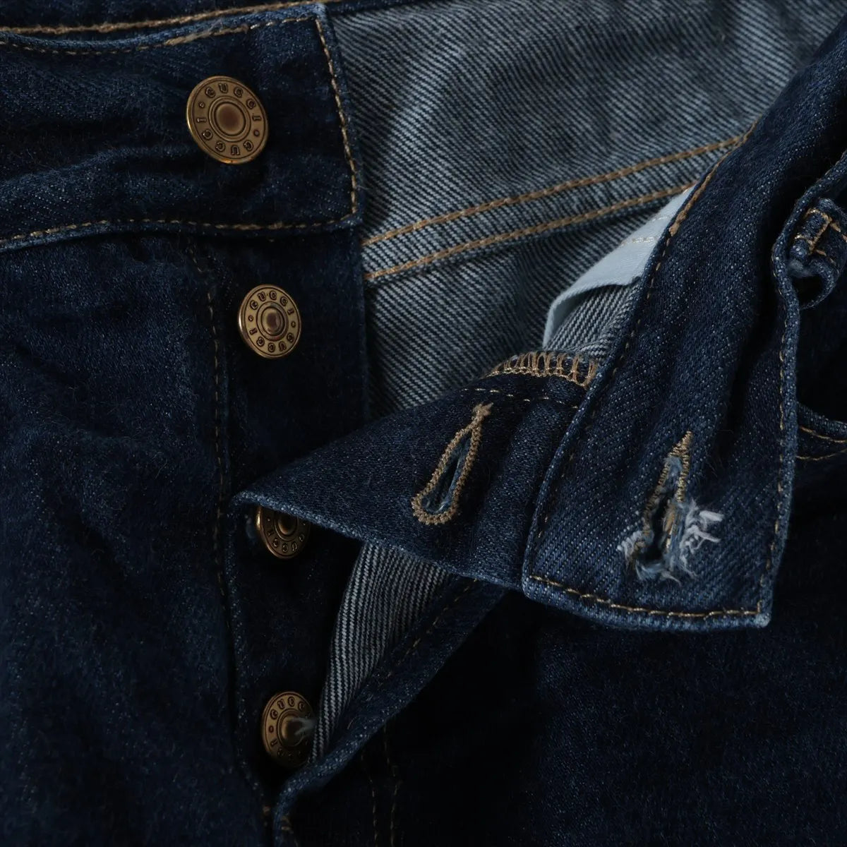 Gucci Horsebit Cotton Denim Pants Blue