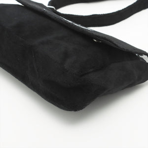 Chanel Novelty Pile Shoulder Bag Black