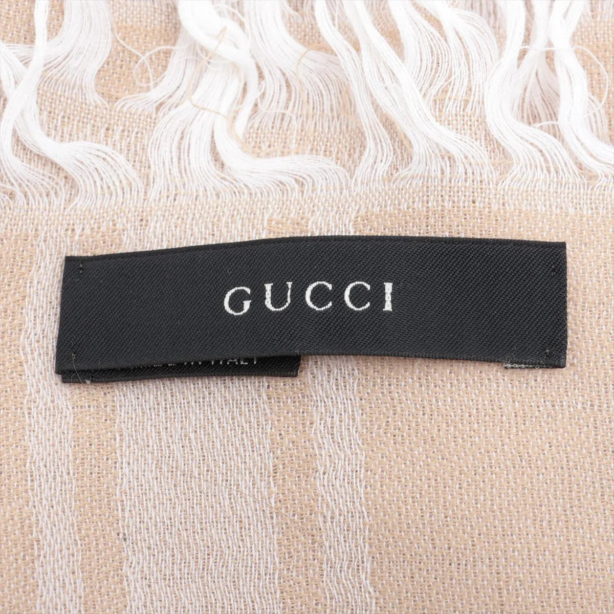 Gucci Wool Scarf Beige